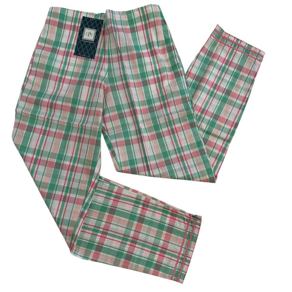 NWT Classic Prep Childrenswear Pastel Plaid Evie Pants Girls